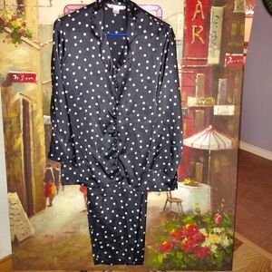 Victoria Secret Satin Polkadot Pajamas